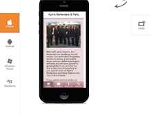 Tablet Screenshot of kymspartyhelpers.com